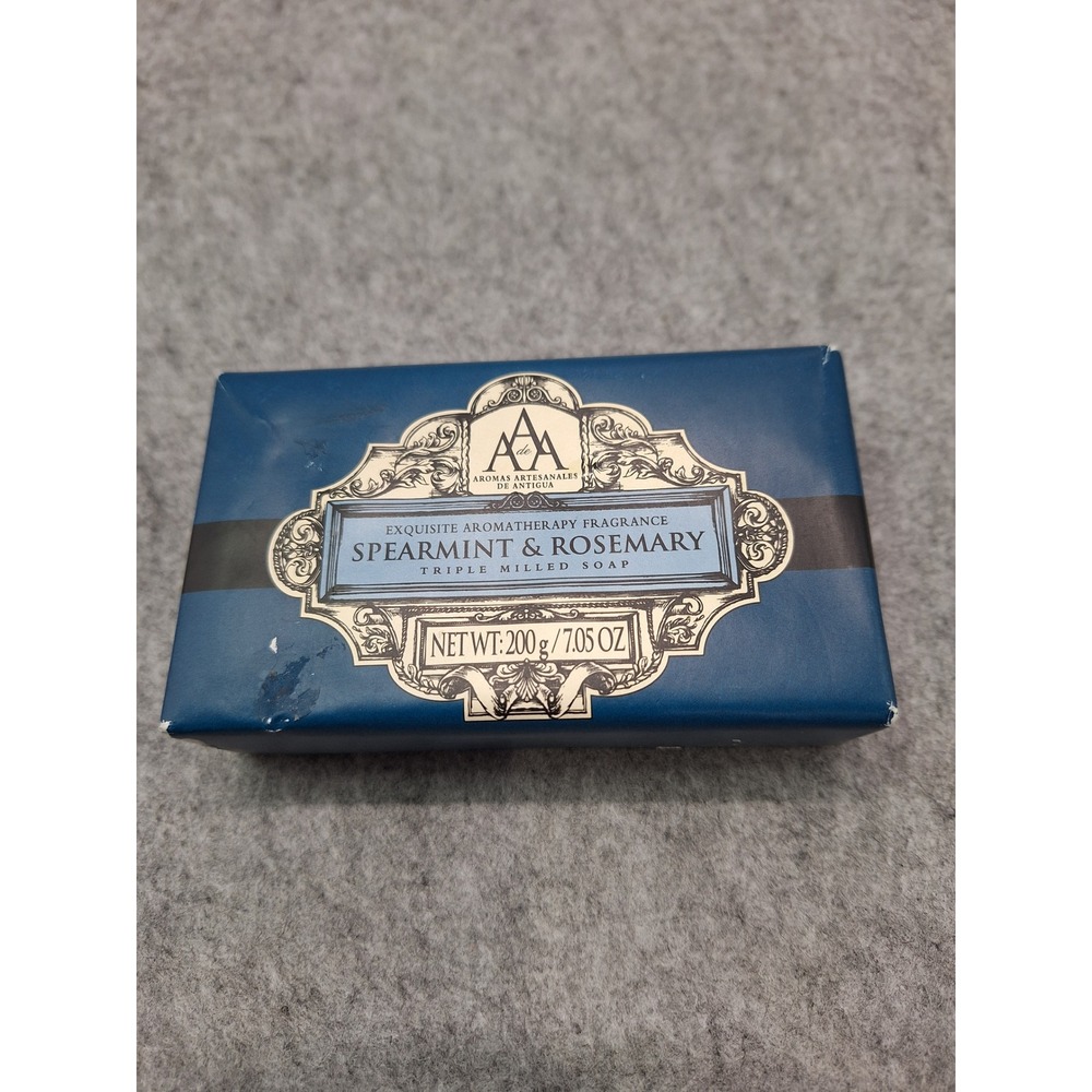 Aromas Artesanales De Antigua Spearmint Rosemary Triple Milled Soap 7.05 Oz